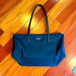 Kate Spade Hayden Top Zip Tote - Black Nylon Shopper